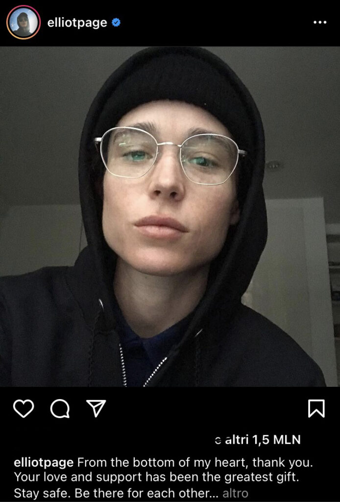 Elliot Page instagram