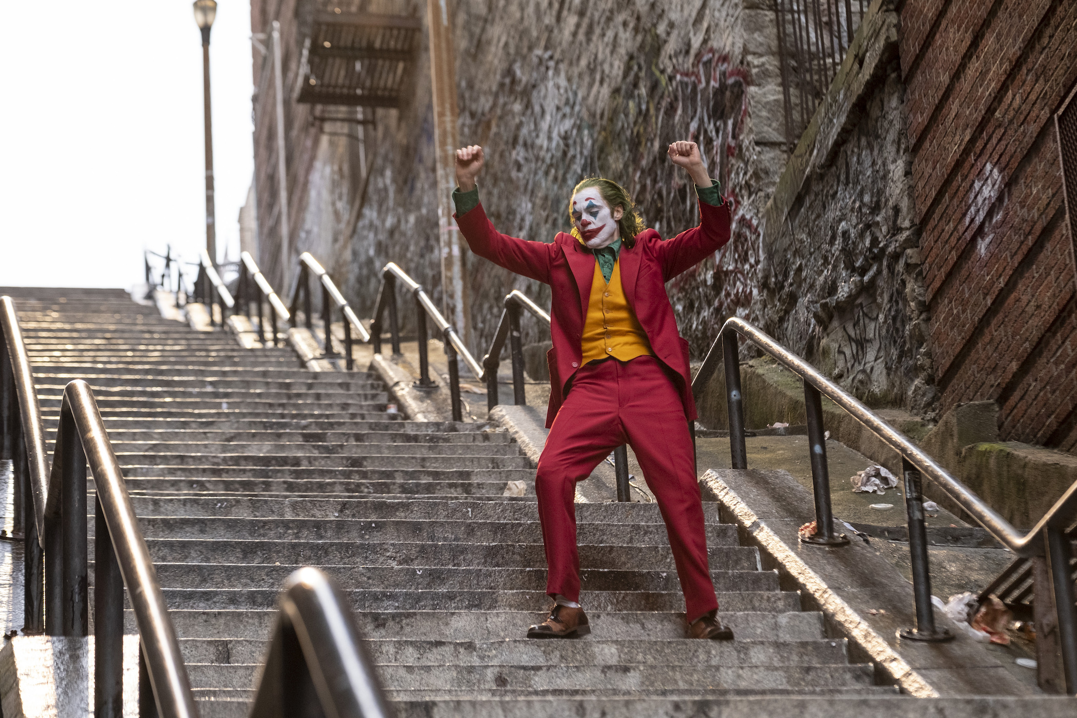 Joaquin Phoenix as Arthur Fleck.