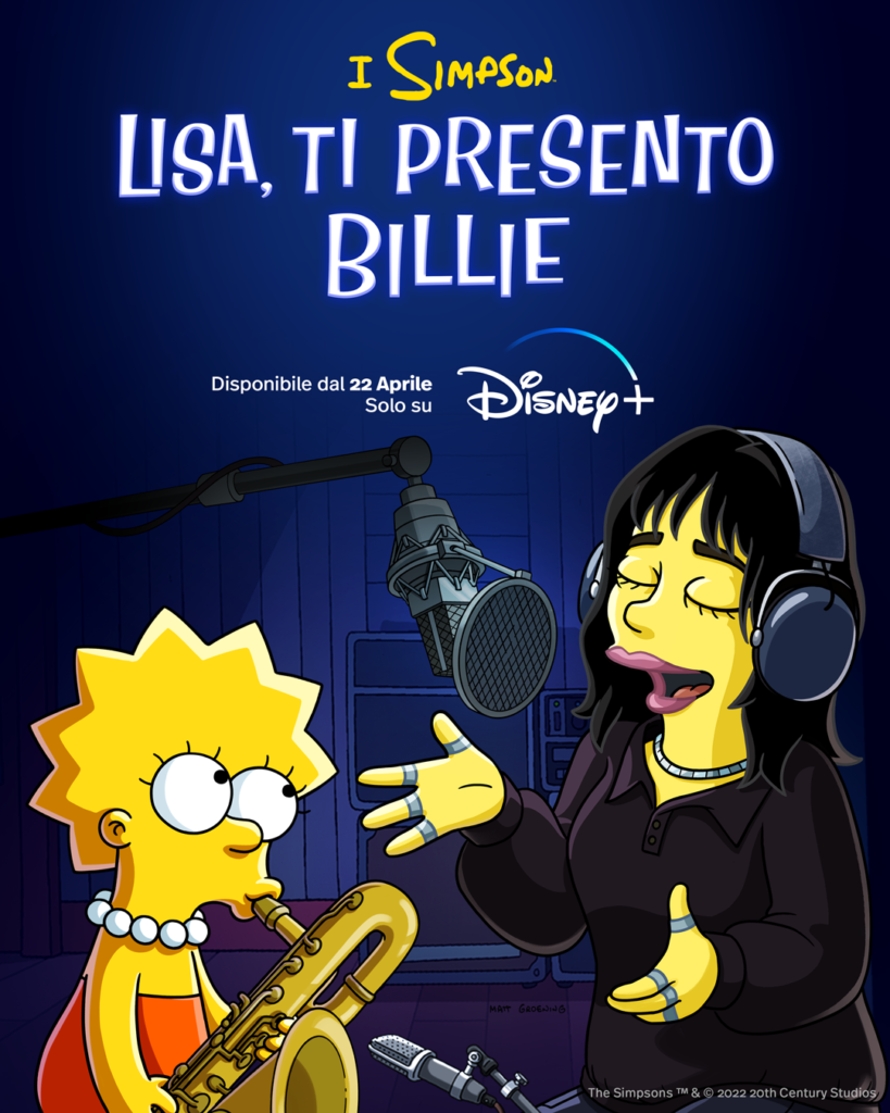 Lisa, ti presento Billie: Il nuovo corto de I Simpson da domani su Disney+
