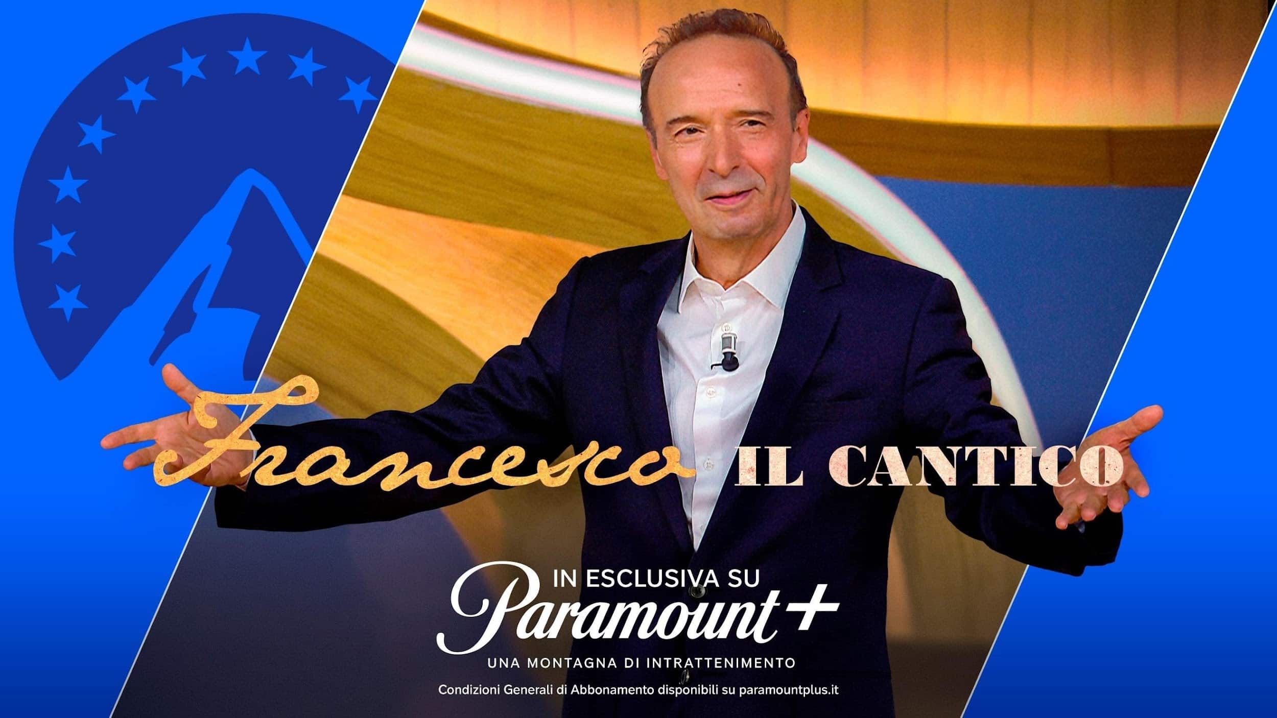 Roberto Benigni con "Francesco il Cantico" dall'8 Dicembre su Paramount+