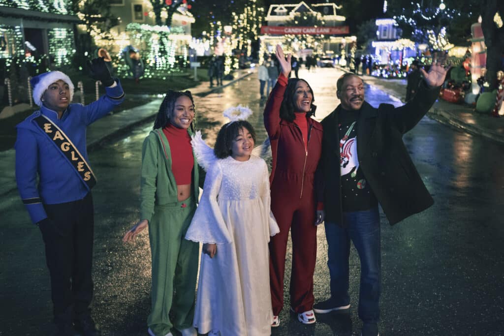 Buon Natale da Candy Cane Lane: Prime immagini del nuovo film con Eddie Murphy