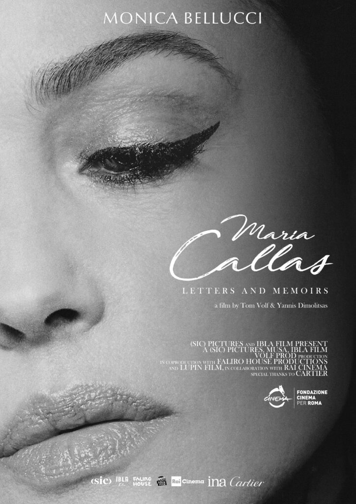 Maria Callas: Lettere e Memorie, il film con Monica Bellucci in anteprima alla Festa del Cinema di Roma