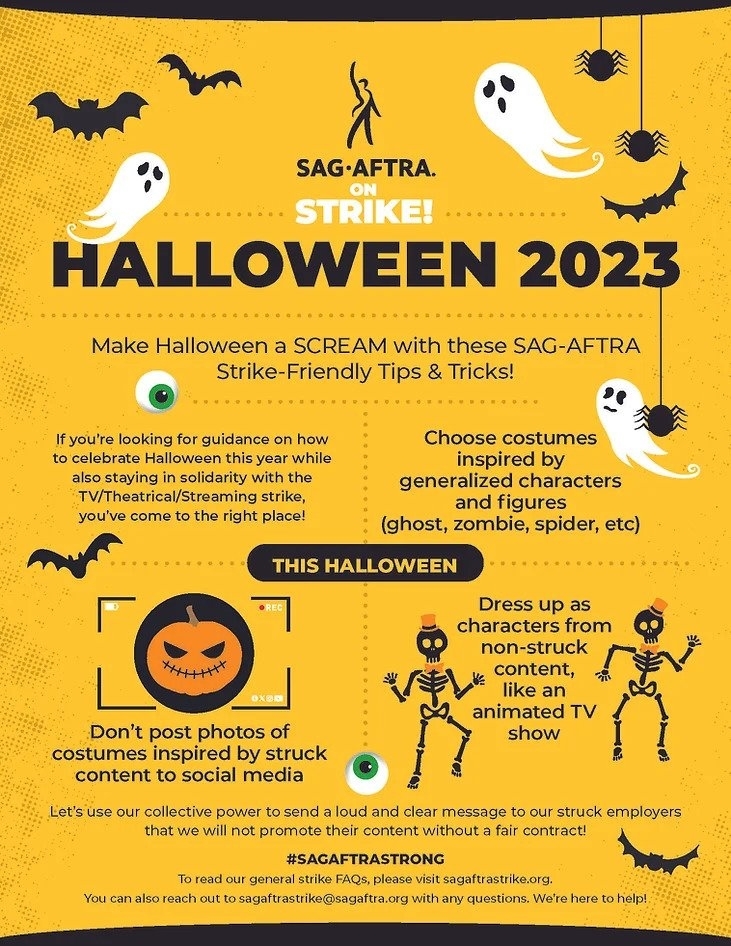 Sciopero SAG-AFTRA: La risposta degli attori alle regole "Assurde" per Halloween 2023