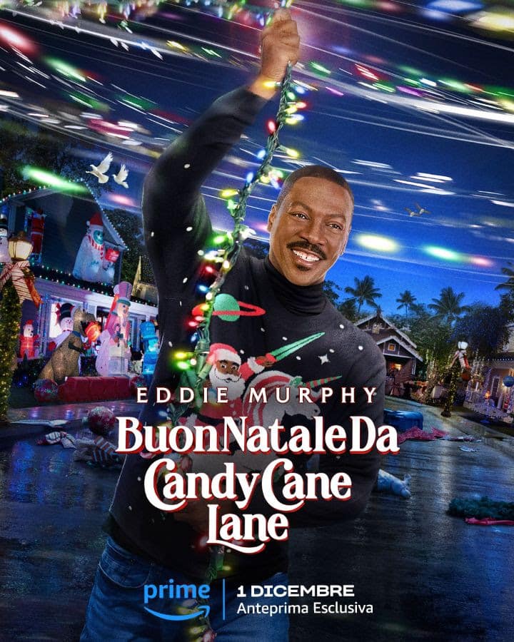 Buon Natale da Candy Cane Lane: Prime immagini del nuovo film con Eddie Murphy