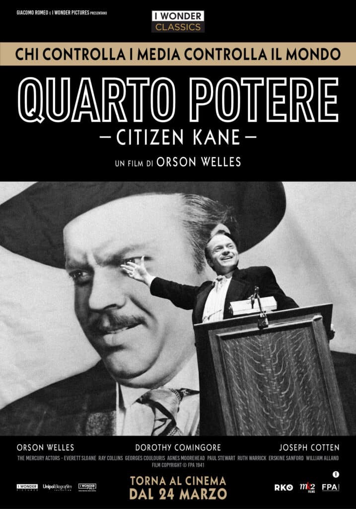 Quarto Potere (Citizen Kane): Il cult di Orson Welles, torna al cinema dal 24 Marzo