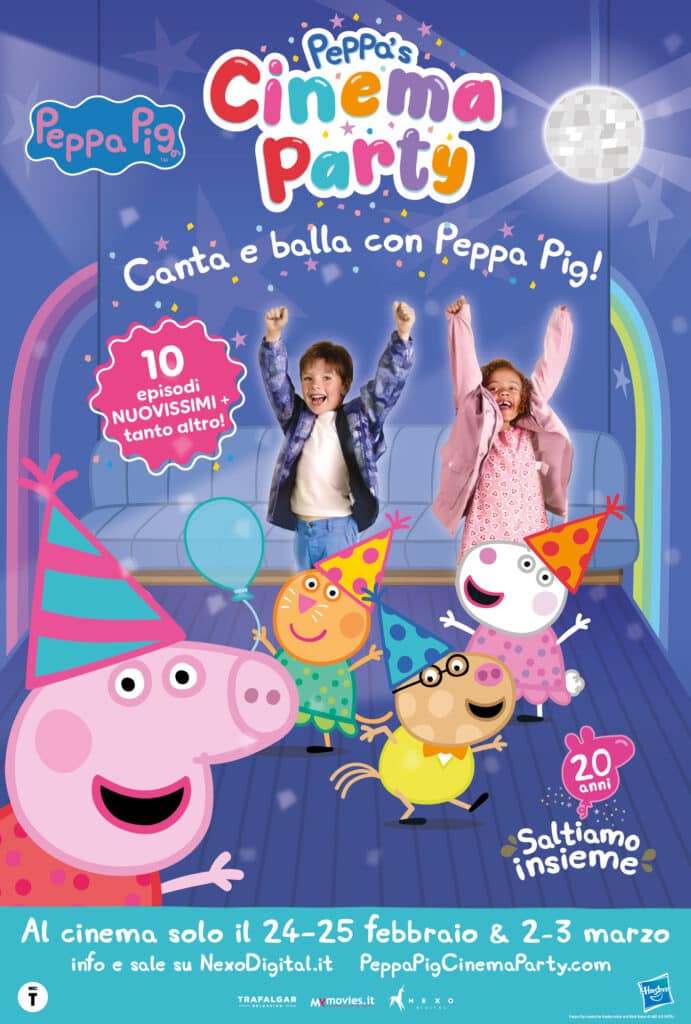 Peppa's Cinema Party: l'evento al cinema per festeggiare i vent’anni di Peppa Pig