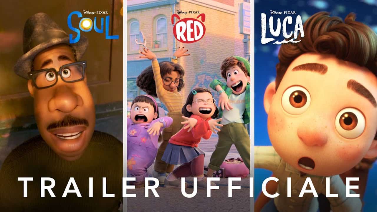 Red, Soul e Luca: I 3 Film Disney Pixar per la prima volta al cinema