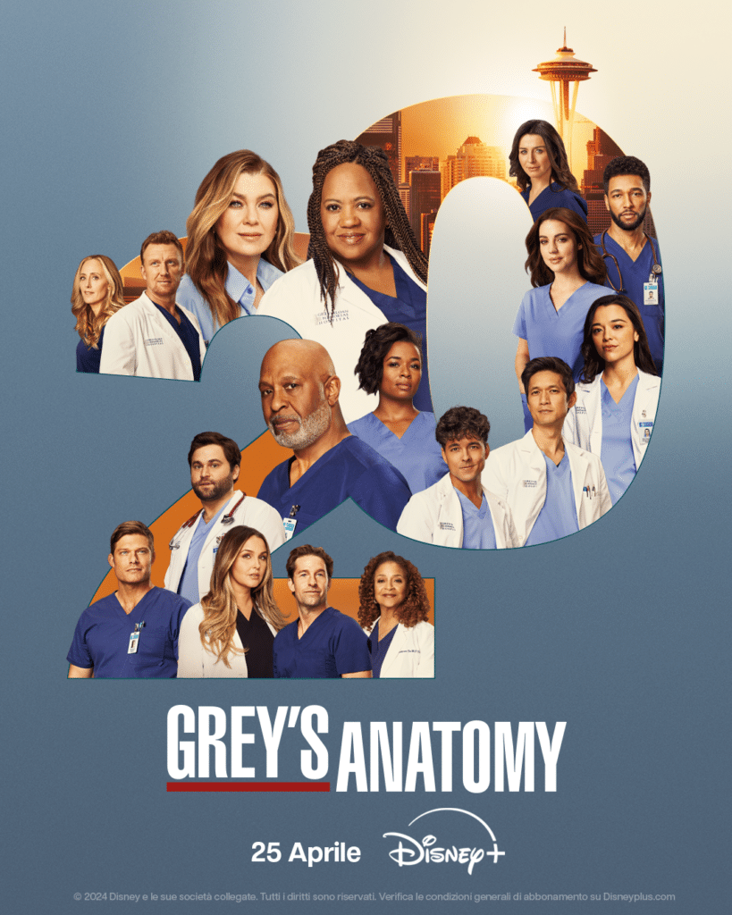 Grey's Anatomy 20 arriva in Italia dal 25 Aprile, solo su Disney+
