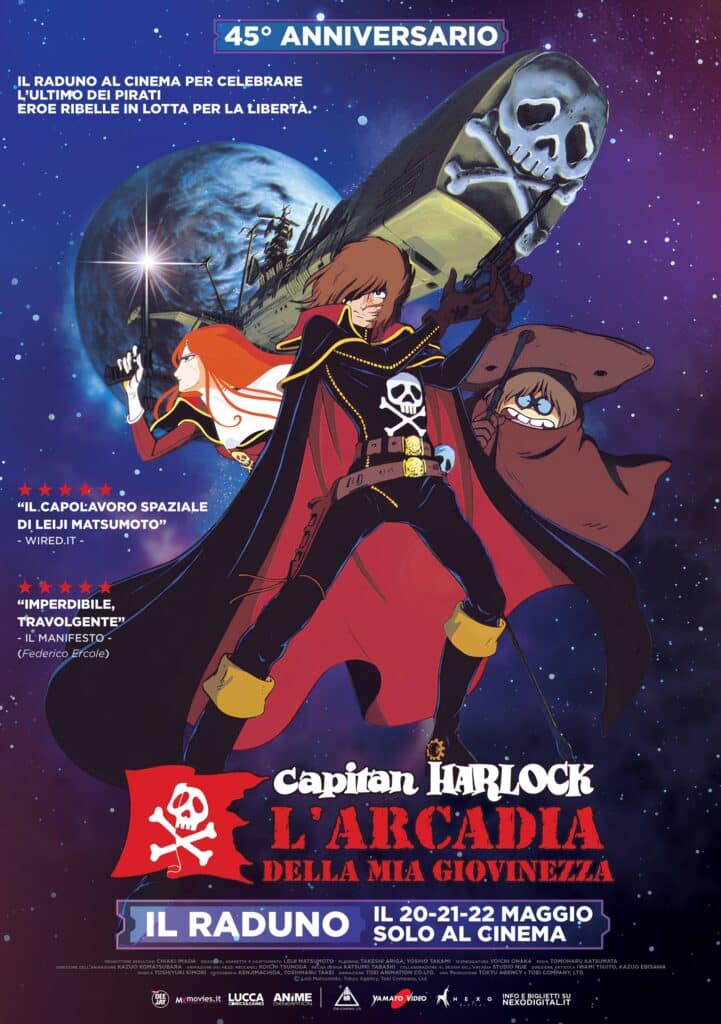 Capitan Harlock - L'Arcadia della mia giovinezza, al cinema in un evento speciale