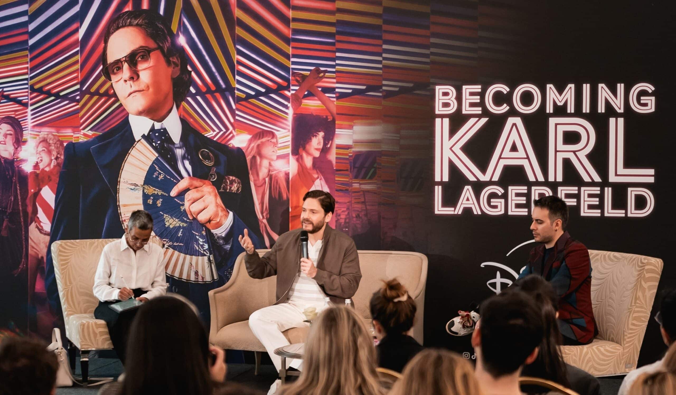 Becoming Karl Lagerfeld, Daniel Brühl in conferenza stampa: "Lagerfeld era un rompicapo, di 10mila pezzi diversi"