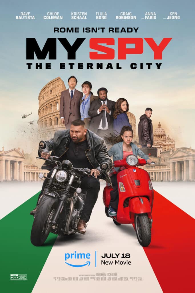 My Spy La Città Eterna: Il film con Dave Bautista e Chloe Coleman è da oggi 18 Luglio su Prime Video