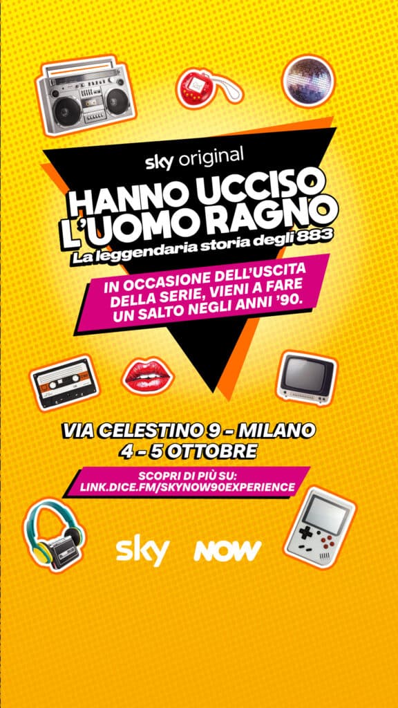 Hanno Ucciso l'Uomo Ragno: Tutte le info dell'experience e party anni '90 organizzato da Sky e NOW