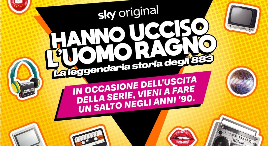 Hanno Ucciso l'Uomo Ragno: Tutte le info dell'experience e party anni '90 organizzato da Sky e NOW