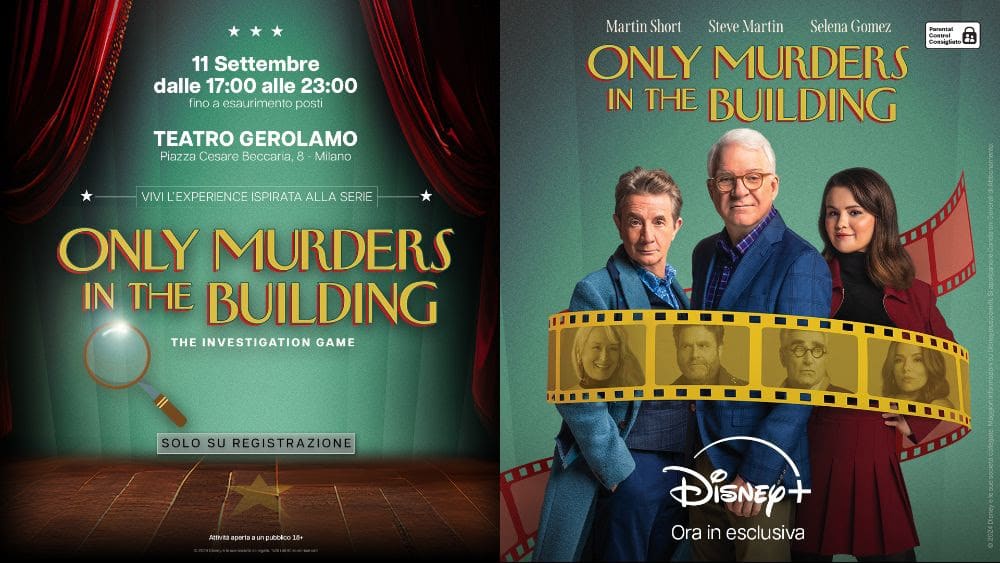 Only Murders in the Building: L'esclusiva esperienza immersiva a Milano per celebrare la nuova stagione