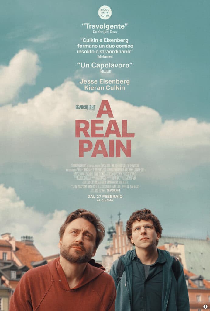A Real Pain: Il film diretto e interpretato da Jesse Eisenberg con Kieran Culkin, in anteprima ad Alice nella Città