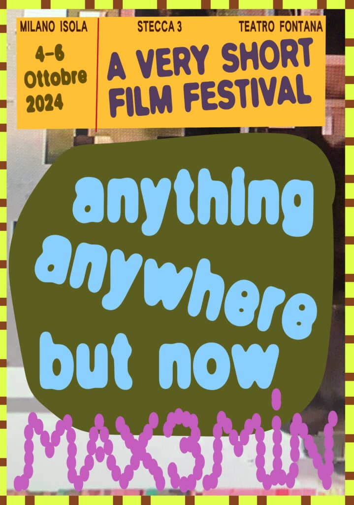 MAX3MIN: Il festival del super-corto cinematografico, dal 4 al 6 ottobre a Milano