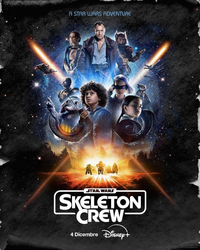 Star Wars: Skeleton Crew, dal 4 Dicembre su Disney+, la serie Lucasfilm con Jude Law | TRAILER