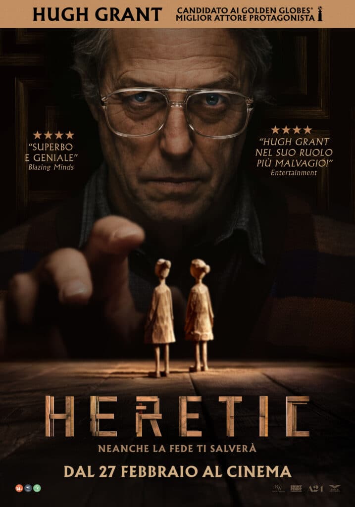 Heretic: L'inquietante horror con Hugh Grant, dal 27 febbraio al cinema | TRAILER