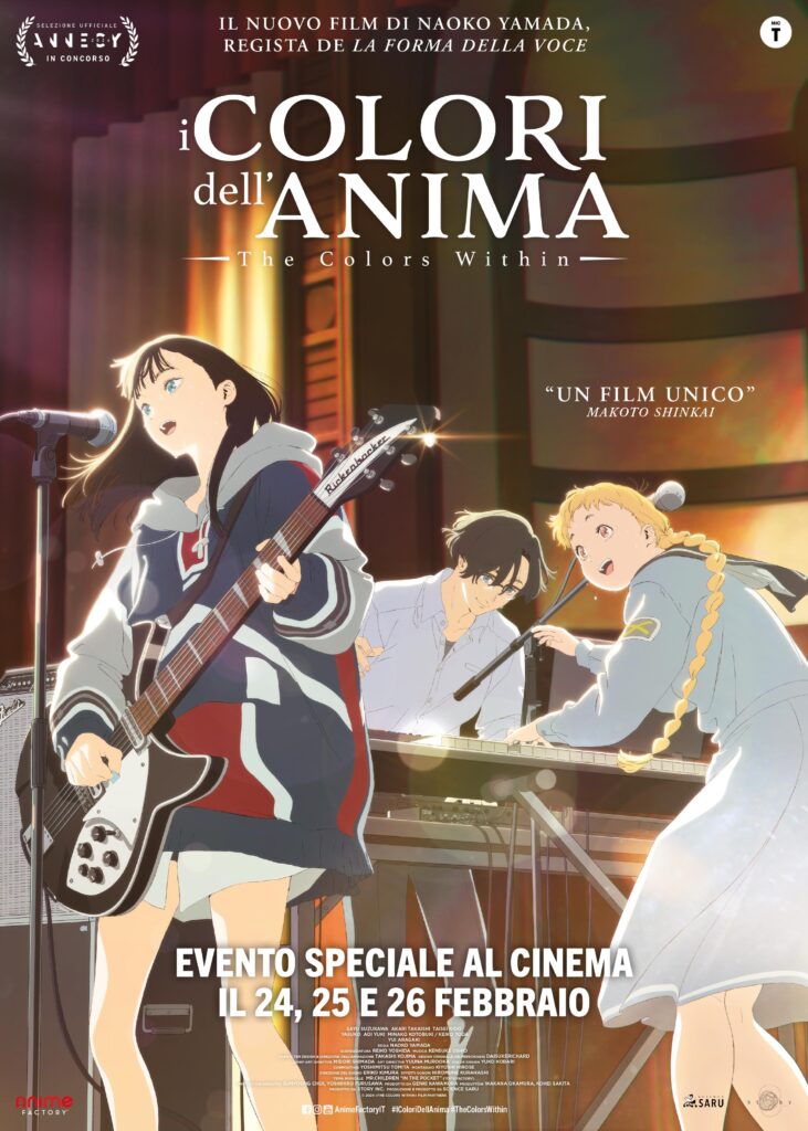 I colori dell’anima – The Colors Within, il film anime di Naoko Yamada, al cinema ma solo per tre giorni