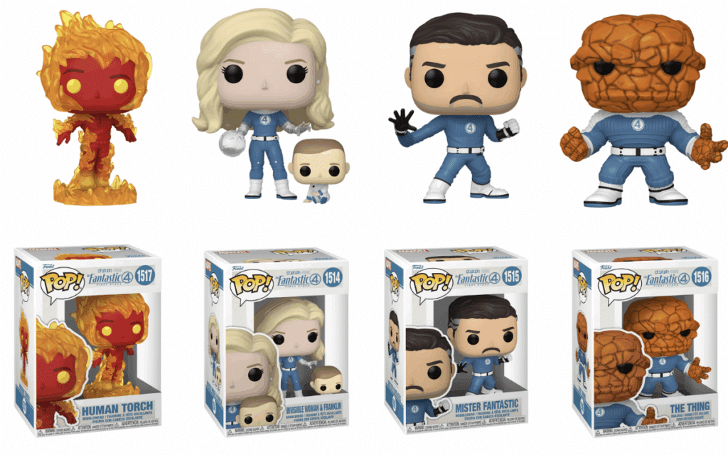 I Fantastici 4: Gli Inizi, La collezione Funko Pop dedicata al nuovo film Marvel