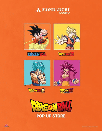 Dragon Ball per la prima volta in Italia con un esclusivo Pop Up Store, Tutti i dettagli
