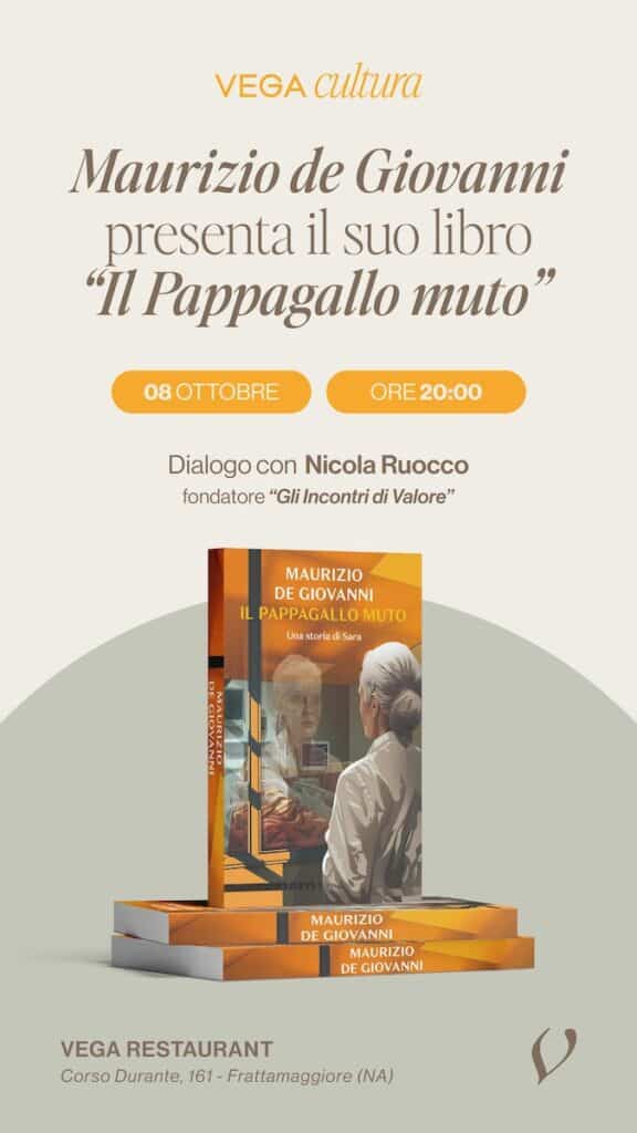 Locandina Maurizio de Giovanni Vega Cultura