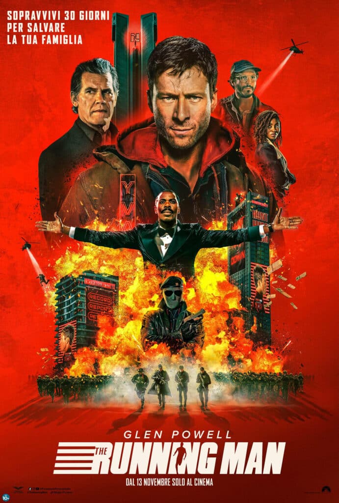 The Running Man: Il film tratto dal romanzo di Stephen King con Glen Powell, dal 13 novembre al cinema | TRAILER