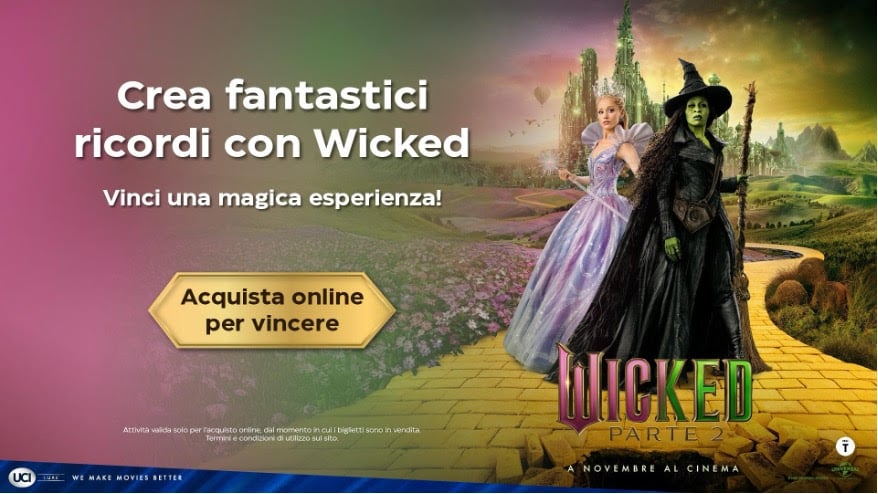 UCI Cinemas celebra l’uscita di Wicked - Parte 2 con un concorso magico per gli spettatori