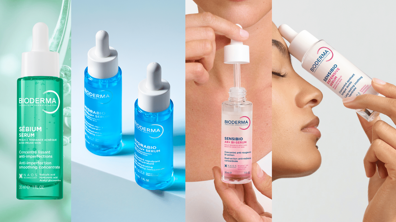 Bioderma presenta 4 sieri, adatti a ogni esigenza della pelle