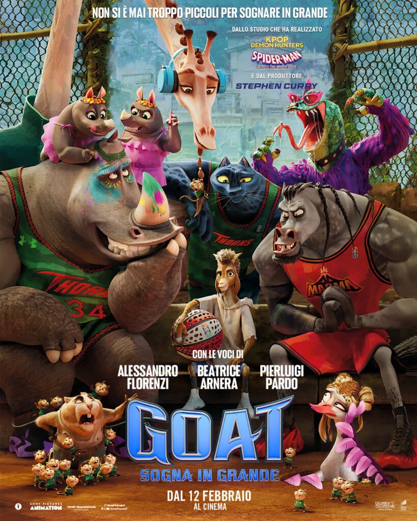 GOAT: Sogna in grande, annunciato il cast vocale italiano del film d'animazione che uscirà al cinema il 12 febbraio