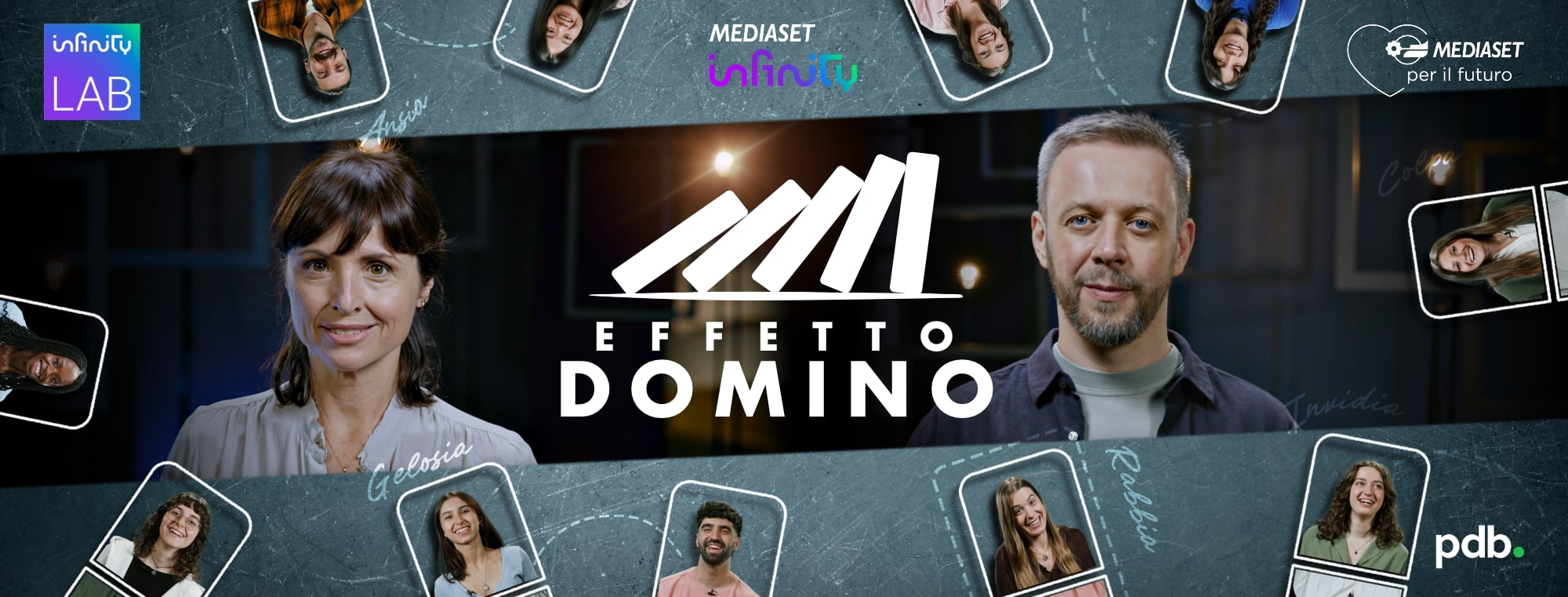 Effetto Domino presentata al Giffoni Film Festival, la serie sulle emozioni, In esclusiva su Mediaset Infinity