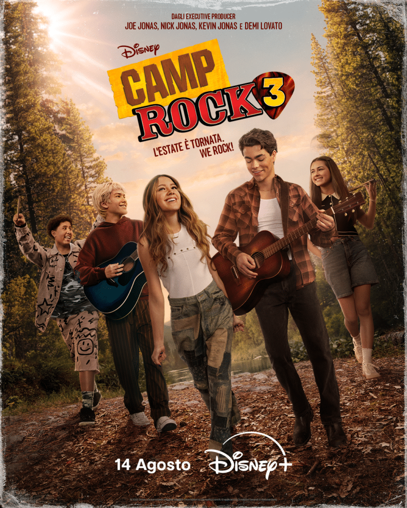 Camp Rock 3: Il ritorno dei Jonas Brothers e una nuova generazione di rockstar, dal 14 agosto su Disney+