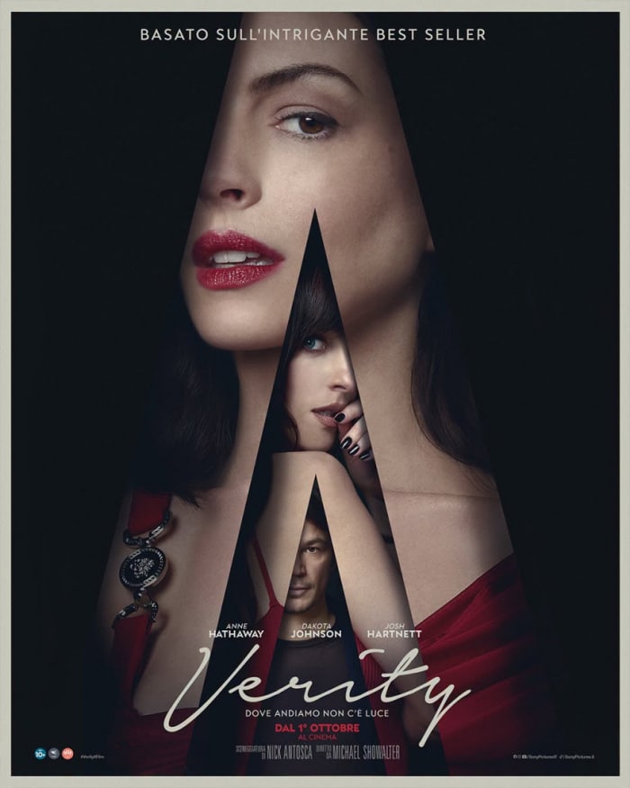 Verity: Per la Milano Fashion Week arriva in Largo Augusto un corner dedicato al thriller con Anne Hathaway e Dakota Johnson